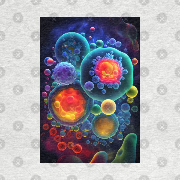 Cosmic Origins: Protocells, Vesicle, and Primordial Foam by Artventure1